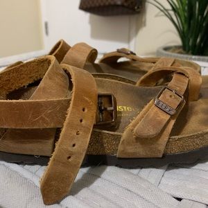 Birkenstock Rare Antique Brown Yara Sandal 36